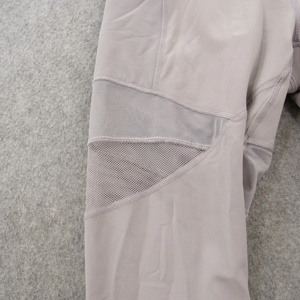 Lululemon Leggings Womens 8 Gray Forget Sweat Active Athleisure Gym Training